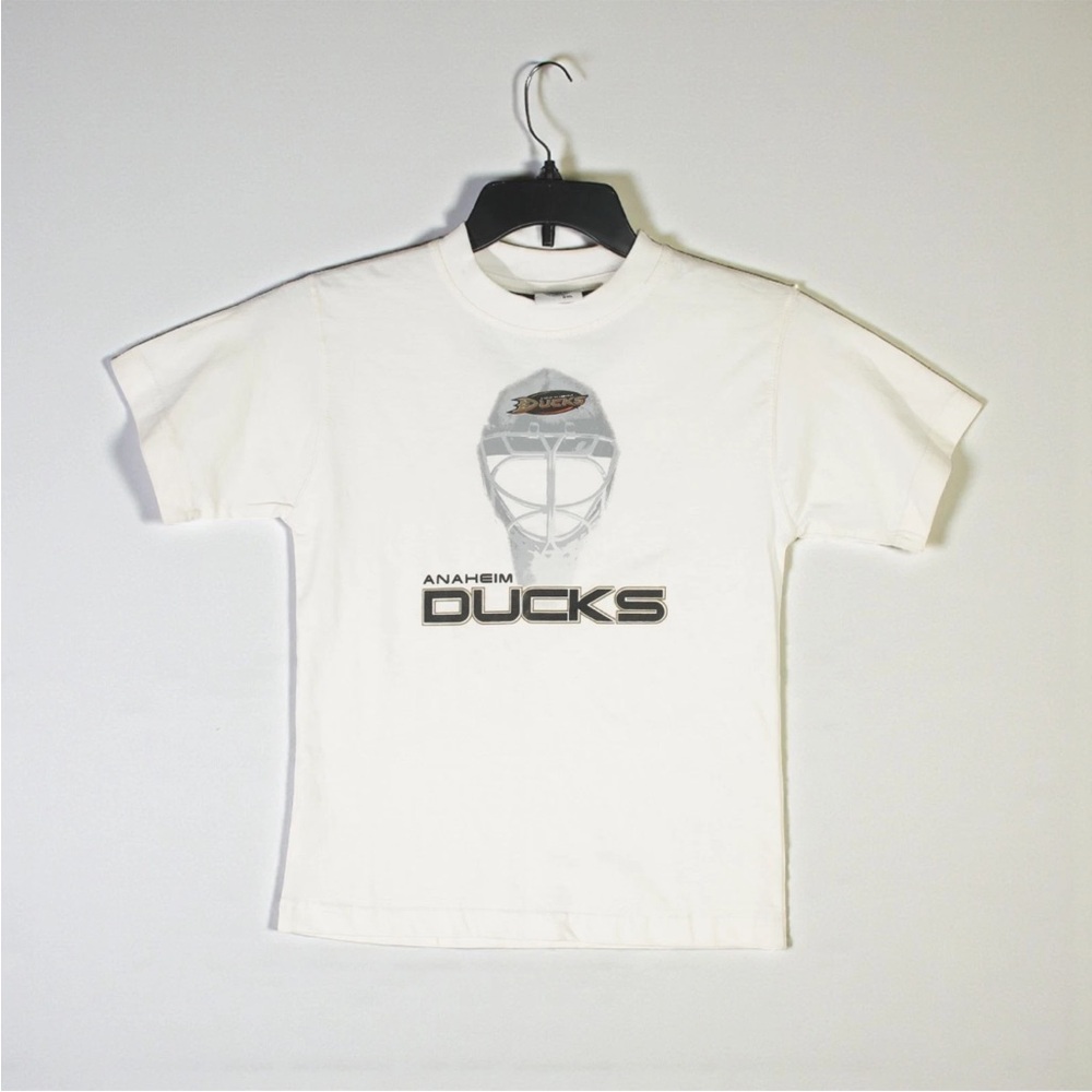 NHL Official Licensed Anaheim Ducks Team T Shirt women’s Medium White NWT